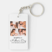初めての母の日 カスタム フォト コラージュ キーホルダー (裏面)