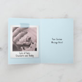 初めての母の日 スナップショットスタイル写真 カード (内部)