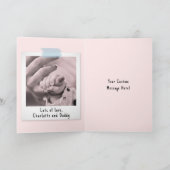 初めての母の日 スナップショットスタイル写真 カード (内部)