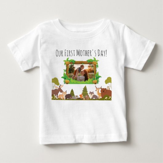 初めての母の日 ベビーTシャツ (正面)
