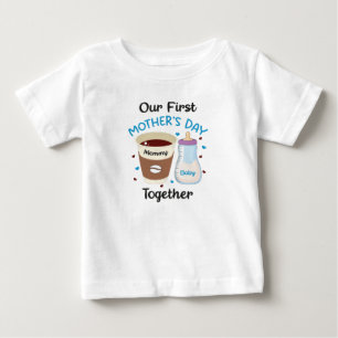 初めての母の日、一緒に過ごすギフト、新しいママへ ベビーTシャツ