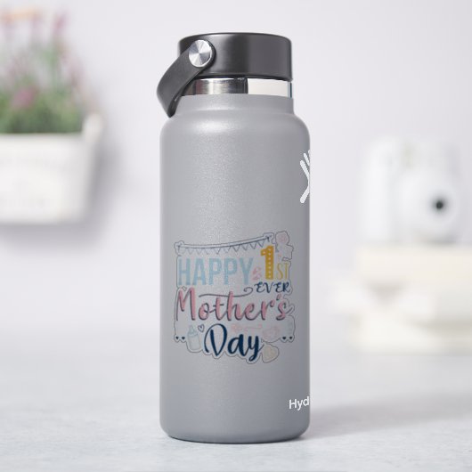 初めての母の日 初めてのママ シール (HydroFlask)