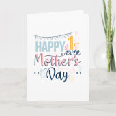 初めての母の日　初めてのママ　ボヘミアンスタイル カード (正面)