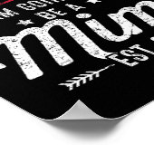 初めての母の日 新しいおばあちゃん ミミになります ポスター (角)