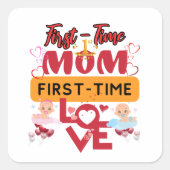 初めての母、初めての愛 スクエアシール (正面)