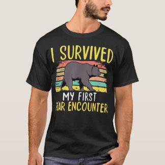 初めての熊との遭遇を生き延びた ハイカーズトレイル Tシャツ