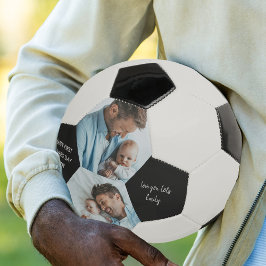 初めての父の日おめでとうパパ2枚の写真入り サッカーボール