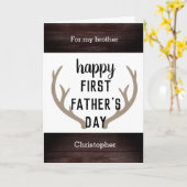 初めての父の日おめでとう兄さん カード (黄色い花)