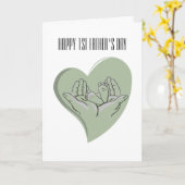 初めての父の日におすすめのカード 新しいパパへ カード (黄色い花)