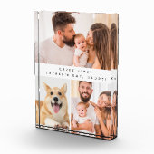 初めての父の日のための縦向きの写真コラージュ フォトブロック (右)