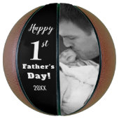 初めての父の日の写真を作カスタム成 バスケットボール (縦)