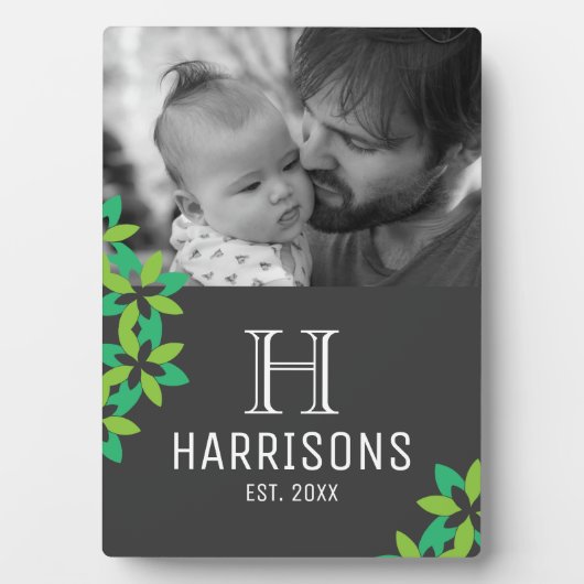 初めての父の日の写真を作成 フォトプラーク (正面)