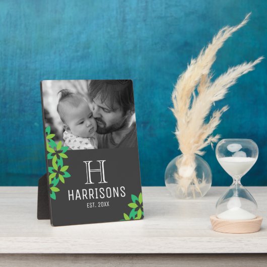 初めての父の日の写真を作成 フォトプラーク (側面)
