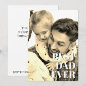 初めての父の日の写真カード シーズンカード (正面/裏面)