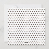 初めての父の日の写真ハートパターン シーズンカード (裏面)