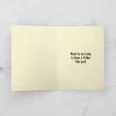 初めての父の日の写真 カード (内部)