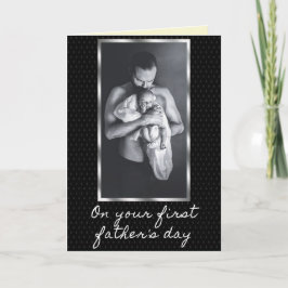 初めての父の日の写真 カード