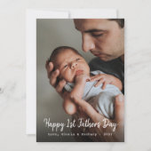 初めての父の日の写真 シーズンカード (正面)