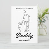 初めての父の日カード　スウィート＆ハートフル シーズンカード (スタンド正面)