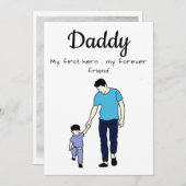 初めての父の日カード　スウィート＆ハートフル シーズンカード (正面/裏面)