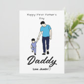 初めての父の日カード　スウィート＆ハートフル シーズンカード (スタンド正面)