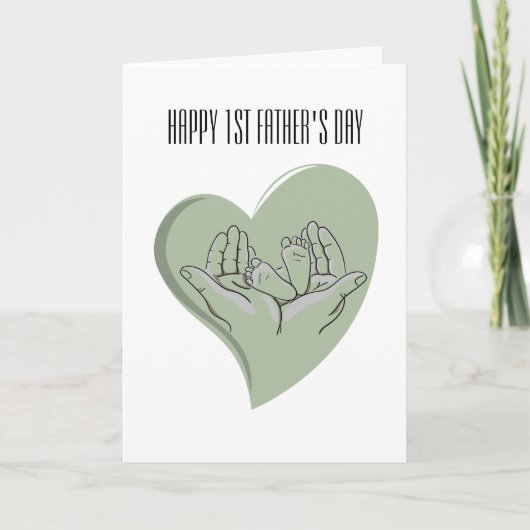 初めての父の日カード 新しいパパへ カード (正面)