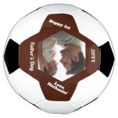 初めての父の日フォトフットボール サッカーボール (回転)