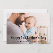 初めての父の日フォトフラット シーズンカード (正面)