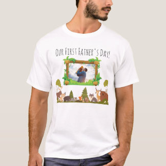 初めての父の日ベビーTシャツ Tシャツ