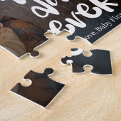 初めての父の日 カスタム写真ギフト ベストダッドエバー ジグソーパズル (側面)