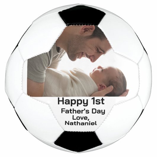 初めての父の日 サッカー サッカーボール (正面)