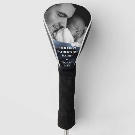 初めての父の日 フォトギフト ゴルフヘッドカバー (正面)