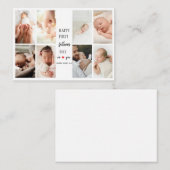 初めての父の日 フォトコラージュ | お父さんへのカード ノートカード (正面/裏面)