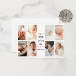 初めての父の日 フォトコラージュ | お父さんへのカード ノートカード