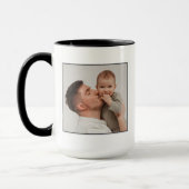 初めての父の日、初めてのパパ写真 マグカップ (左)