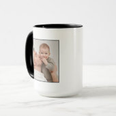 初めての父の日、初めてのパパ写真 マグカップ (正面左)