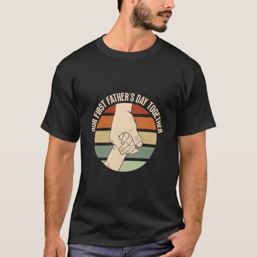初めての父の日 新しいパパへのギフト Tシャツ (正面)