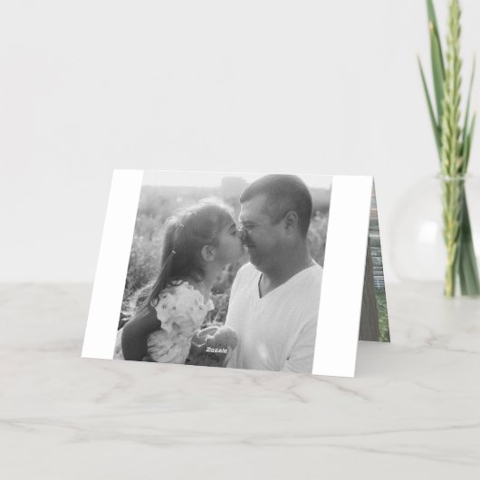 初めての父の日 箔グリーティングカード (裏面)