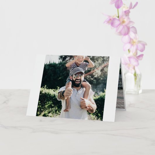 初めての父の日 箔グリーティングカード (蘭)