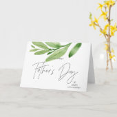 初めての父の日 赤ちゃんから新しいパパへのプレゼント カード (黄色い花)