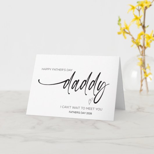 初めての父の日 赤ちゃんを授かったパパへ カード (黄色い花)