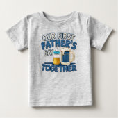 初めての父の日 Baby Fine Jersey ベビーTシャツ (正面)