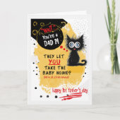初めての父の日 Scaredy Cat "1st" Father's Day カード (正面)