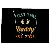 初めての父の父の日 ラージペーパーバッグ (裏面)