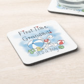 . .初めての男の子のおばあちゃん コースター (左側)