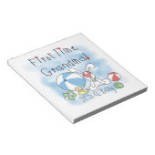 . .初めての男の子のおばあちゃん ノートパッド (アングル)