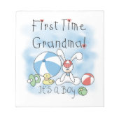 . .初めての男の子のおばあちゃん ノートパッド (正面)