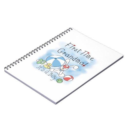 . .初めての男の子のおばあちゃん ノートブック (左側)