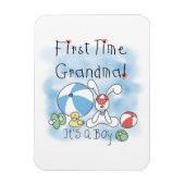 . .初めての男の子のおばあちゃん マグネット (縦)