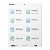 . .初めての男の子のおばあちゃん ラベル (フルシート)